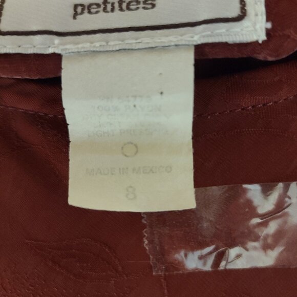 Vintage !!! Karin Stevens Ladies Petite 2 Piece Top and Skirt Size P - Picture 5 of 5